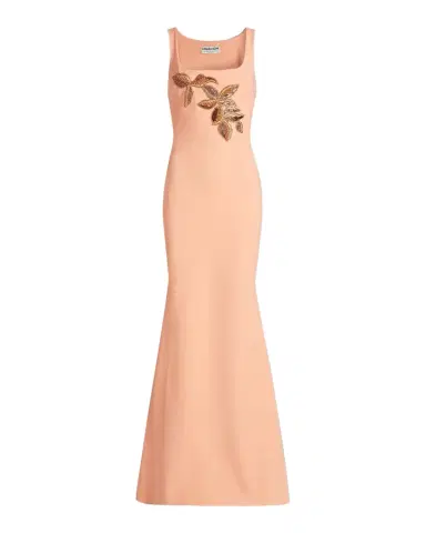Chiara Boni La Petite Robe Lijia Beaded Applique Trumpet Gown | Thumbnail 1 Chiara Boni La Petite Robe Lijia Beaded Applique Trumpet Gown | Thumbnail 1