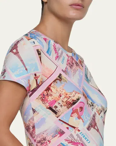 L'Agence Ressi Short-Sleeve Postcard Tee | Thumbnail 5