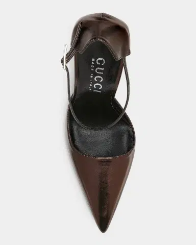 Gucci Bombshell 110mm Laminated Leather Stiletto Pumps | Thumbnail 4