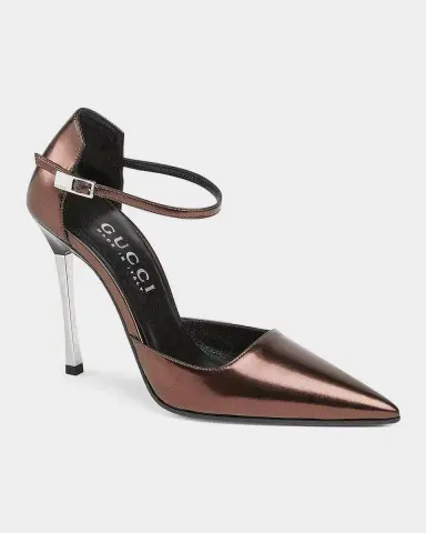 Gucci Bombshell 110mm Laminated Leather Stiletto Pumps | Thumbnail 5