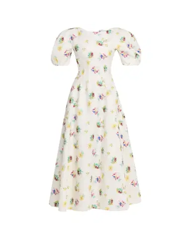 Gabriela Hearst Ranya Puff-Sleeve Mia's Flowers-Print Linen Maxi Dress | Thumbnail 1