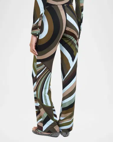 Pucci Iride Jersey Straight-Leg Pull-On Pants | Thumbnail 2