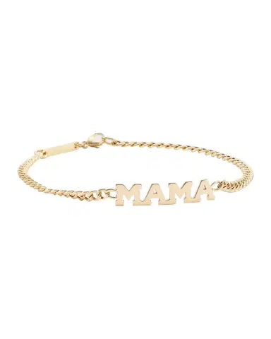 Zoë Chicco 14K Yellow Gold Mama Small Chain Bracelet | Thumbnail 1
