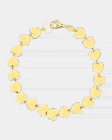 JIA JIA Love 14K Yellow Gold Heart Bracelet | Thumbnail 2