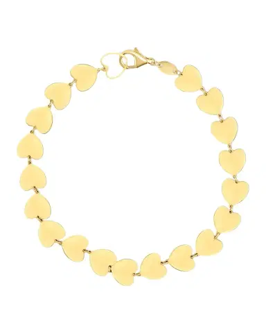 JIA JIA Love 14K Yellow Gold Heart Bracelet | Thumbnail 1