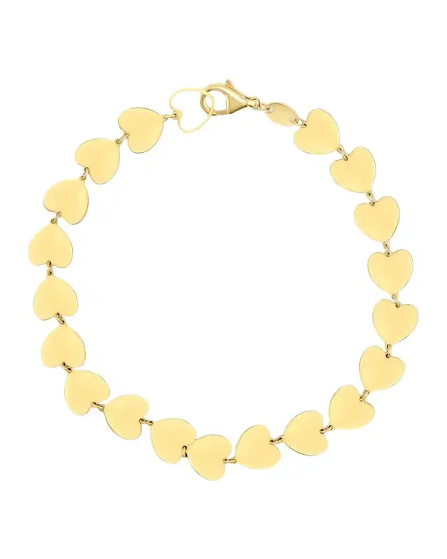 Love 14K Yellow Gold Heart Bracelet