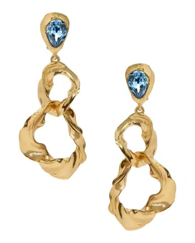 Oscar de la Renta Goldtone & Glass Crystal Clip-On Drop Earrings | Thumbnail 1