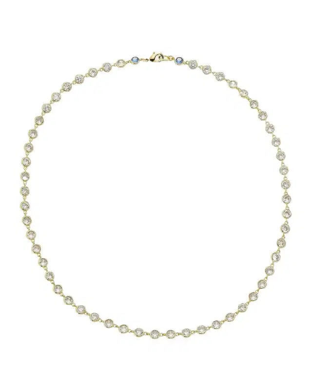 Goldtone & Cubic Zirconia Necklace