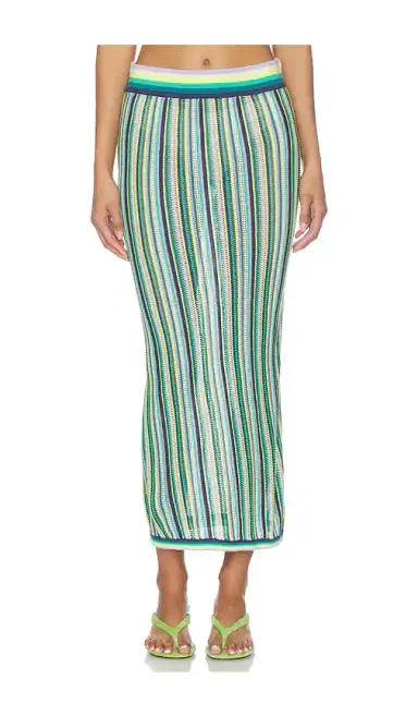 susana monaco Stripe Sweater Midi Skirt | Thumbnail 1