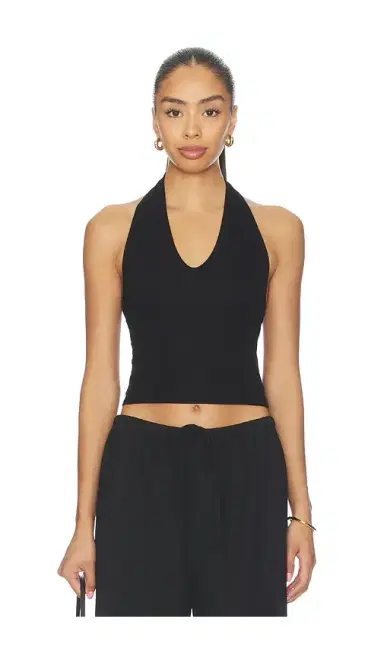 ENZA COSTA Silk Rib U Halter | Thumbnail 1 ENZA COSTA Silk Rib U Halter | Thumbnail 1