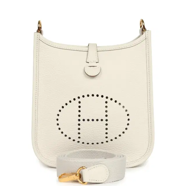 hermes Hermes Evelyne TPM Gris Pale Clemence Gold Hardware