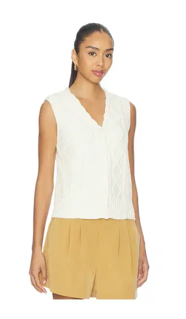 Varley Tatyana Cable Knit Vest Top | Thumbnail 2 Varley Tatyana Cable Knit Vest Top | Thumbnail 2