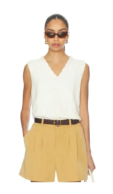 Varley Tatyana Cable Knit Vest Top | Thumbnail 1 Varley Tatyana Cable Knit Vest Top | Thumbnail 1