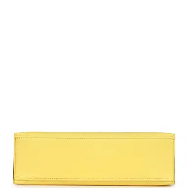 HERMÈS Hermes Kelly Pochette Jaune Citron Ostrich Palladium Hardware | Thumbnail 6 HERMÈS Hermes Kelly Pochette Jaune Citron Ostrich Palladium Hardware | Thumbnail 6