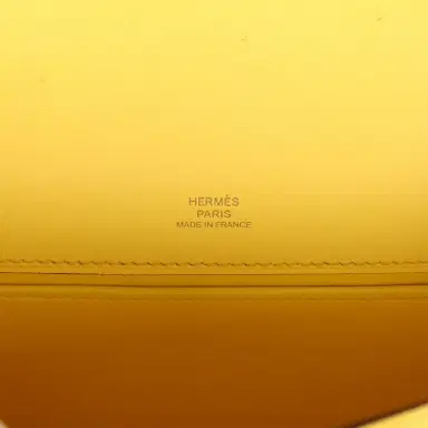 HERMÈS Hermes Kelly Pochette Jaune Citron Ostrich Palladium Hardware | Thumbnail 7 HERMÈS Hermes Kelly Pochette Jaune Citron Ostrich Palladium Hardware | Thumbnail 7