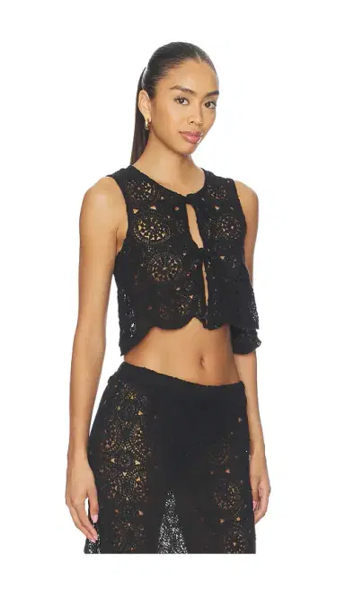 4th & Reckless Laurenne Crochet Tie Top | Thumbnail 2 4th & Reckless Laurenne Crochet Tie Top | Thumbnail 2