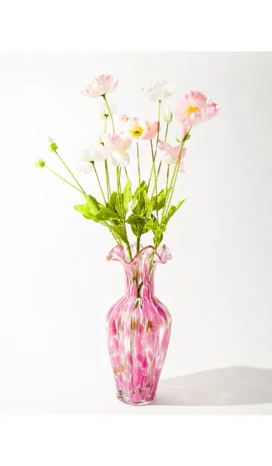 Noon & Moon Blush Petal Glass Vase Tall | Thumbnail 2 Noon & Moon Blush Petal Glass Vase Tall | Thumbnail 2
