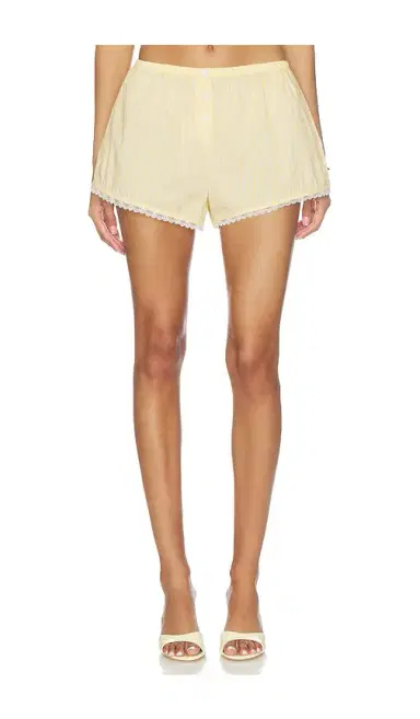 GOOD AMERICAN Poplin Pull On Boxer Shorts | Thumbnail 1 GOOD AMERICAN Poplin Pull On Boxer Shorts | Thumbnail 1