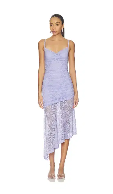 Runaway The Label Dia Asymmetrical Hem Midi Dress | Thumbnail 1 Runaway The Label Dia Asymmetrical Hem Midi Dress | Thumbnail 1