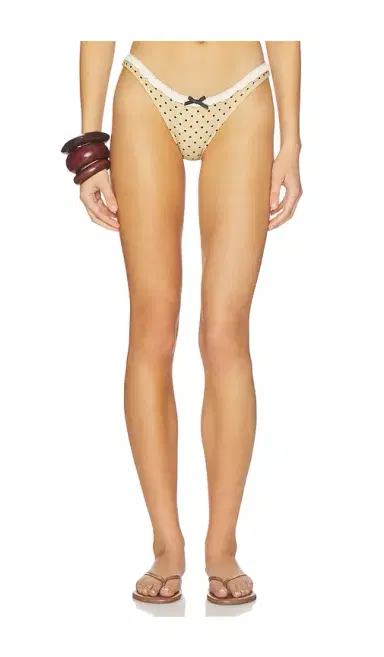 With Jean Jeanie Polka Dot Bikini Bottom | Thumbnail 1