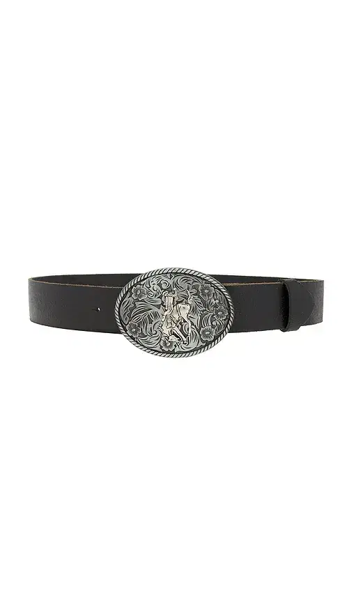 LAMARQUE Metal Buckle Leather Belt