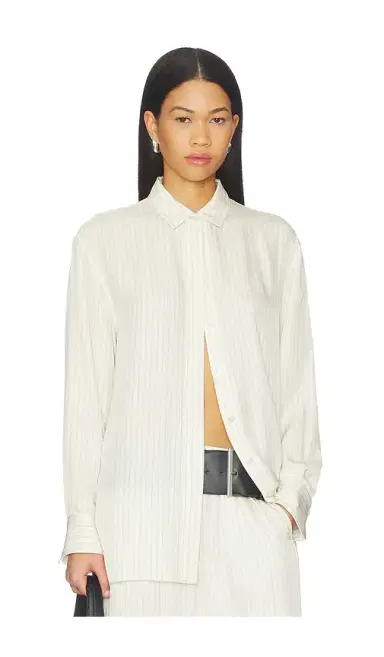 Theory Hi Low Flou Shirt | Thumbnail 1 Theory Hi Low Flou Shirt | Thumbnail 1