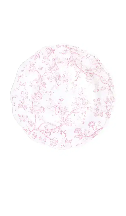 Noon & Moon Rosy Bloom Plate 9 Inch