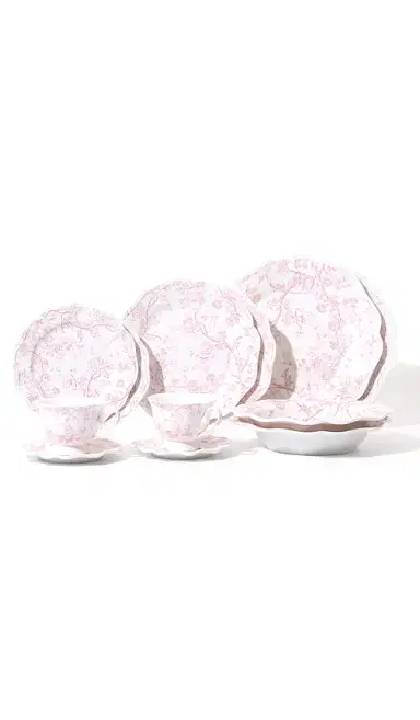 Noon & Moon Rosy Bloom Plate 10.5 Inch | Thumbnail 2 Noon & Moon Rosy Bloom Plate 10.5 Inch | Thumbnail 2