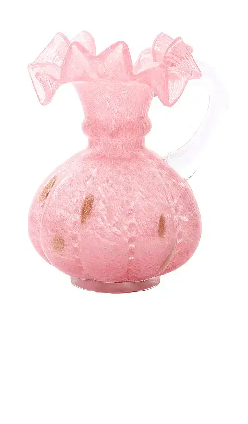 Noon & Moon Rosy Dawn Ruffled Vase Small