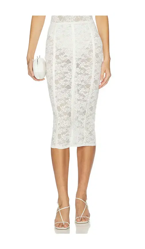 Le Stretch Lace Pencil Skirt