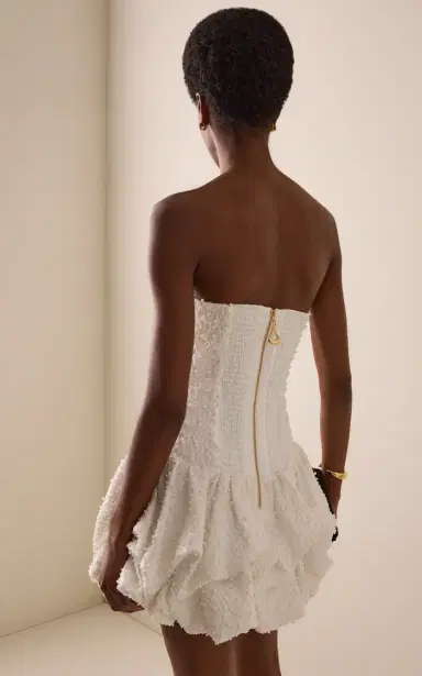 Aje Juniper Pearl-Embellished Lace Bubble Mini Dress | Thumbnail 4 Aje Juniper Pearl-Embellished Lace Bubble Mini Dress | Thumbnail 4