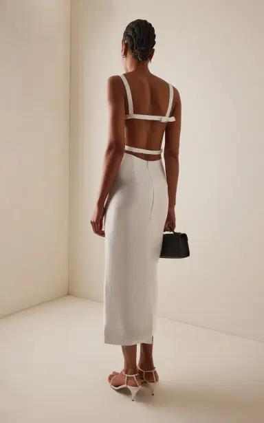 Marlies Grace Exclusive Gigi Twill Midi Dress | Thumbnail 4 Marlies Grace Exclusive Gigi Twill Midi Dress | Thumbnail 4