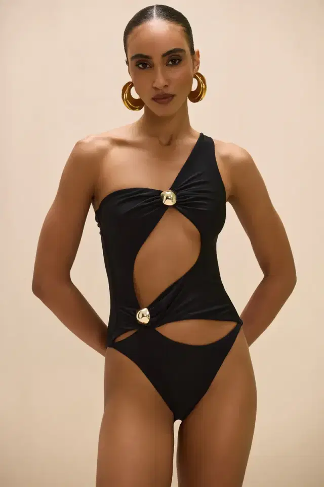 MARTINA LYCRA CUTOUT BODYSUIT