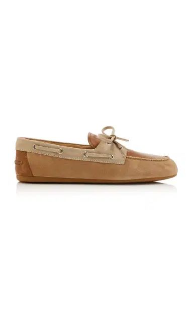 Miu Miu Leather and Suede Boat Shoes | Thumbnail 7 Miu Miu Leather and Suede Boat Shoes | Thumbnail 7