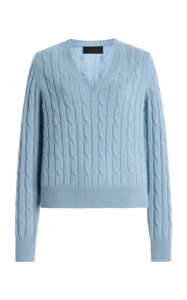 Camelia Cable-Knit Cashmere Sweater