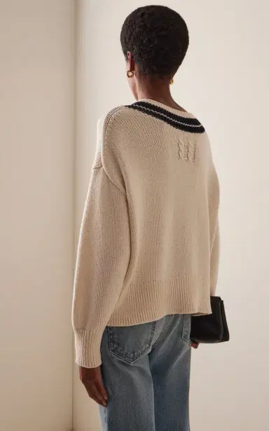 NILI LOTAN Suneel Cotton-Cashmere Sweater | Thumbnail 4