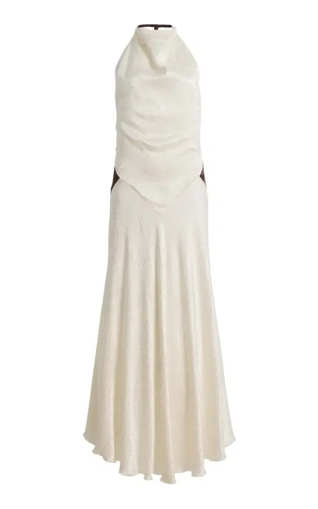 SIEDRÉS Jeanne Floral Jacquard Maxi Dress