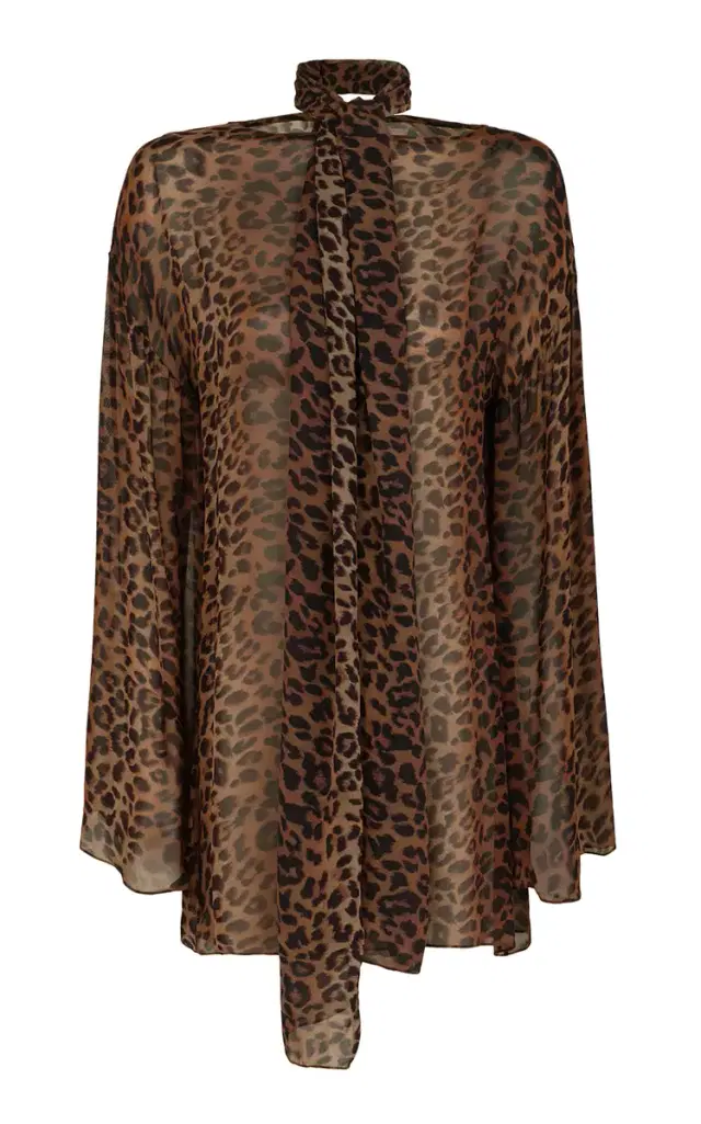 ViX x RHW Tammy Leopard Mesh Mini Scarf Dress