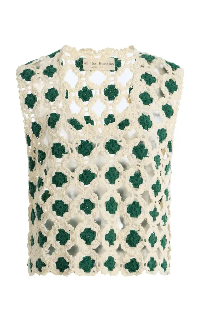 Cris Cotton-Crochet Top