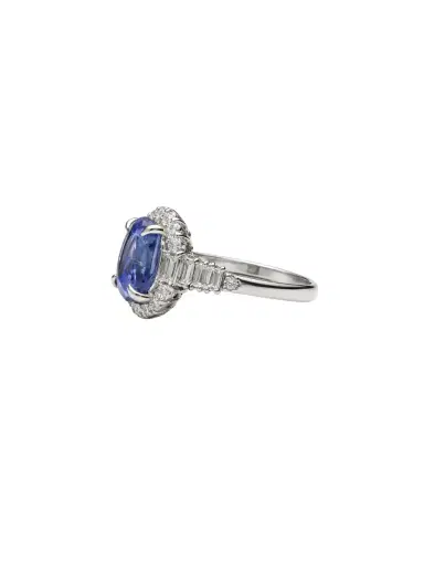 Wish Fine Jewelry 6.22ct Diamond Sapphire Platinum Cocktail Ring | Thumbnail 2 Wish Fine Jewelry 6.22ct Diamond Sapphire Platinum Cocktail Ring | Thumbnail 2