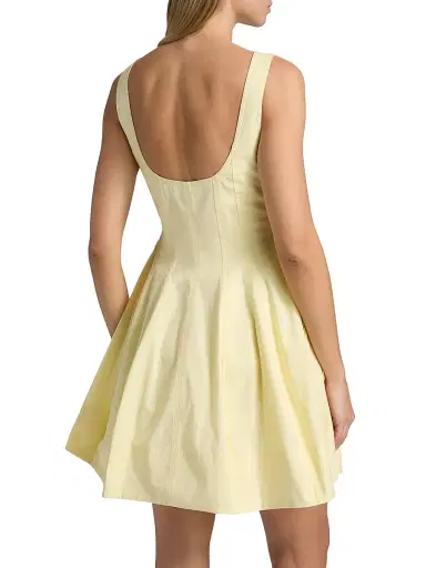 A.L.C. Women's Vea Cotton Minidress - Light Canary - Size 14 | Thumbnail 5 A.L.C. Women's Vea Cotton Minidress - Light Canary - Size 14 | Thumbnail 5