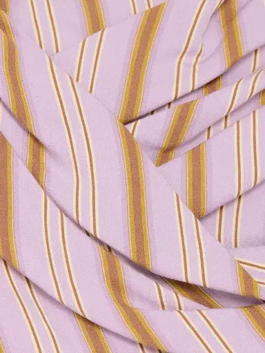 A.L.C. Women's Dion Striped Gathered Minidress - Lilac Curry - Size 14 | Thumbnail 7