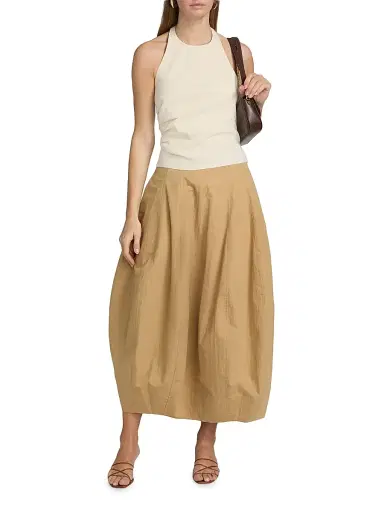A.L.C. Women's Sylvie Linen-Blend Halterneck Top - Buttercream - Size 14 | Thumbnail 2 A.L.C. Women's Sylvie Linen-Blend Halterneck Top - Buttercream - Size 14 | Thumbnail 2