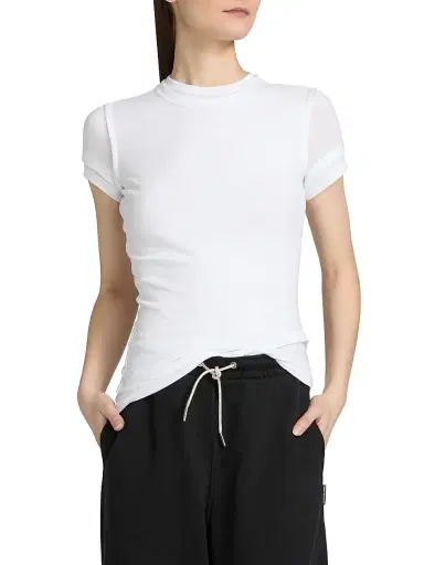 Alexander Wang Women's Layered Cotton T-Shirt - White - Size Large | Thumbnail 3 Alexander Wang Women's Layered Cotton T-Shirt - White - Size Large | Thumbnail 3
