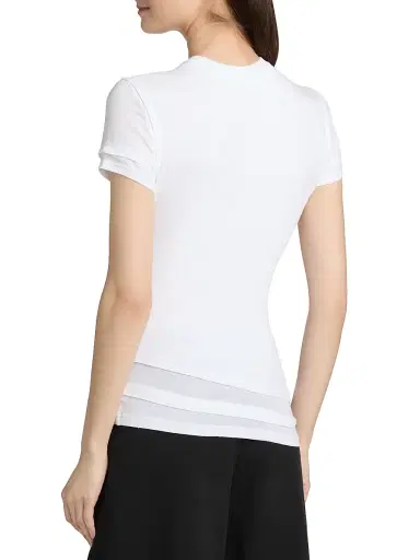Alexander Wang Women's Layered Cotton T-Shirt - White - Size Large | Thumbnail 5 Alexander Wang Women's Layered Cotton T-Shirt - White - Size Large | Thumbnail 5