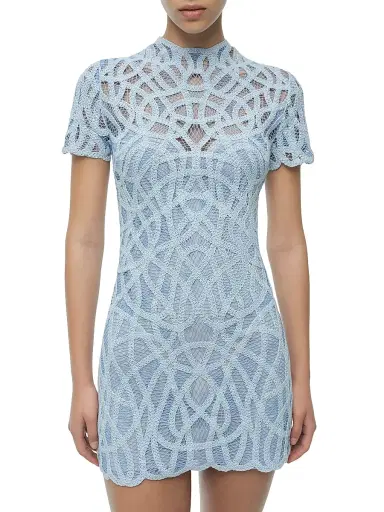 Simkhai Women's Desiree Cotton Macramé Minidress | Thumbnail 6 Simkhai Women's Desiree Cotton Macramé Minidress | Thumbnail 6