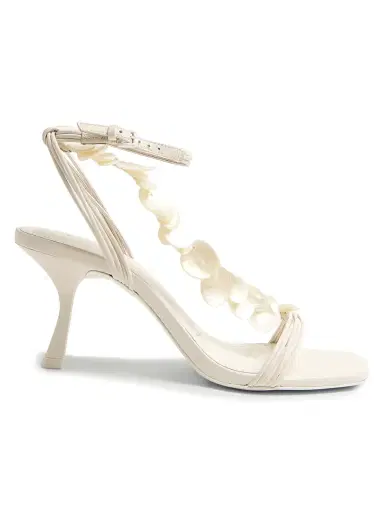 Simkhai Women's Elin Beaded Leather Sandals - Alabaster - Size 6 | Thumbnail 1