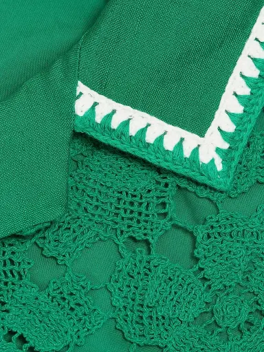 Simkhai Women's Glenn Lace Camp Shirt - Kelly Green - Size XS | Thumbnail 6 Simkhai Women's Glenn Lace Camp Shirt - Kelly Green - Size XS | Thumbnail 6
