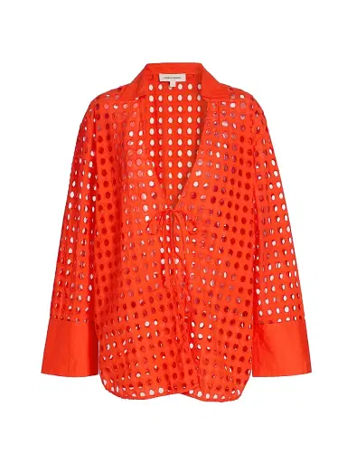 Solid & Striped Women's The Jaclyn Tunic - Habanero - Size Large | Thumbnail 1