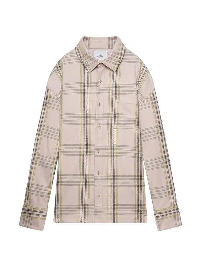 The Elder Statesman Men's Cashlite Plaid Wool-Silk Blend Shirt Jacket - Snap Pea Plaid